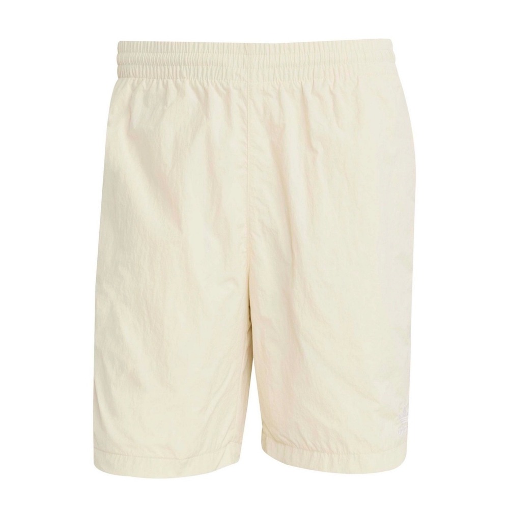 Mens Adidas Originals Trefoil Essential Woven Shorts 7" Sz Large Beige Off White